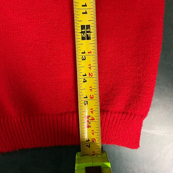Toddler Girl Red Sweater Dress EUC - Picture 7 of 8